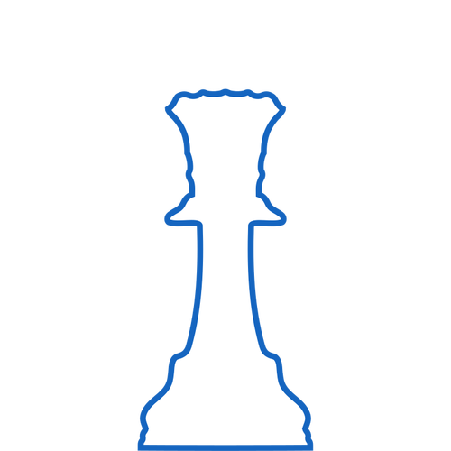 Se indica el símbolo de pieza de ajedrez
