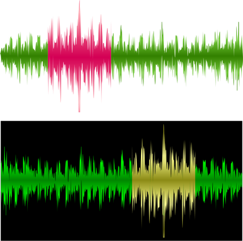 Vektorgrafikk på en musikalsk equalizer