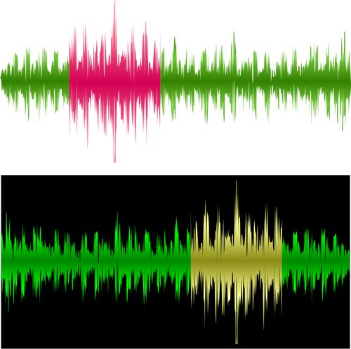 Gráficos vetoriais de um equalizador musical