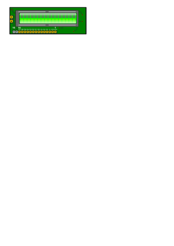 LED op PCB vector afbeelding