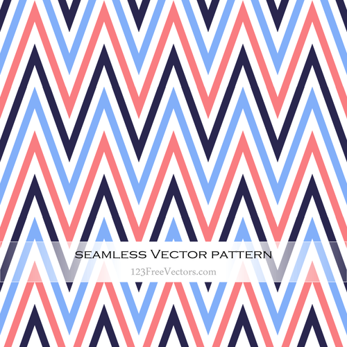 Repetitive line pattern in retro colors