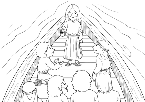 Jesus calms the storm