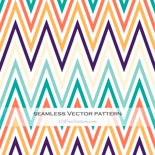 Bunte Chevron Pattern Design