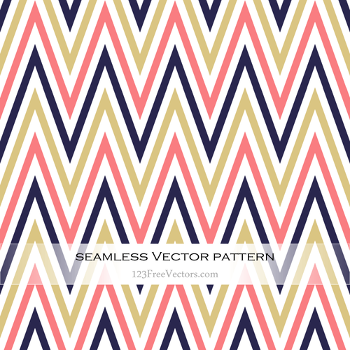 Chevrons colorés en Seamless Pattern