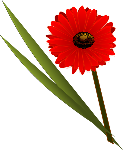 Símbolo de la flor roja