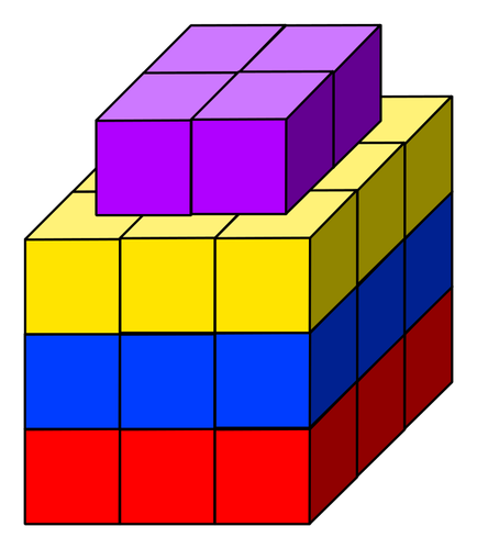 立方体塔图像