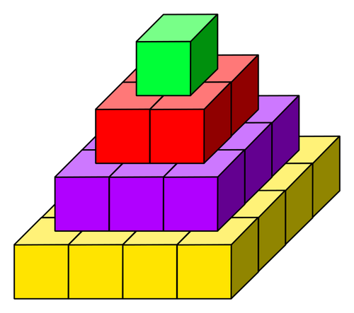 Würfel Pyramide