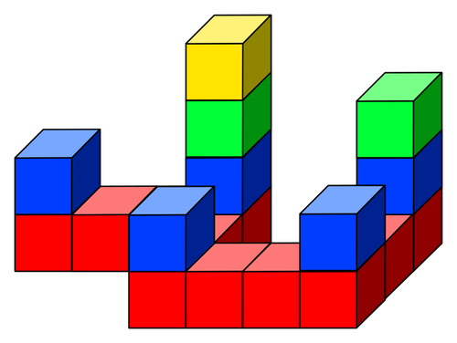 Cubo colorato giocattoli