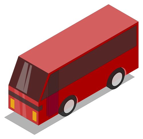 लाल autobus