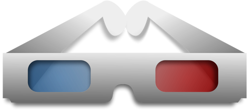 Óculos 3D vector clipart