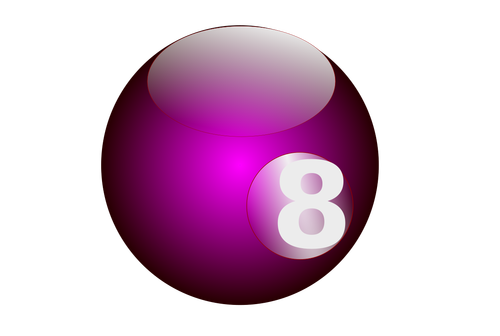紫のスヌーカー ボール