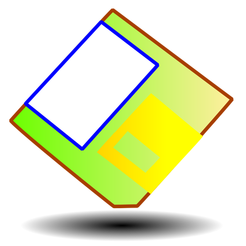 Multi couleur des graphiques vectoriels disquette