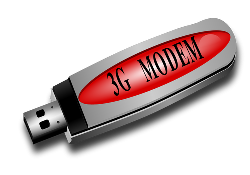 3G modem vektör görüntü