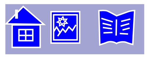 Three web icons