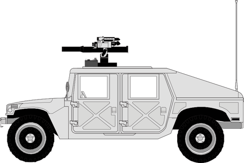 Gráficos vetoriais de carro militar