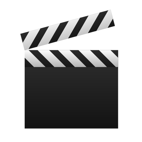 Puste clapperboard wektorowa