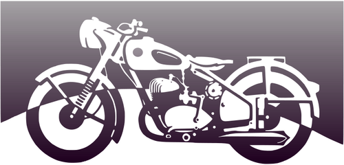 Motorbike of the 1950ies vector