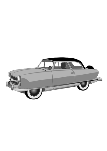 años 50 rambler Convertible vector de la imagen