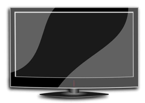 Platt TV vektorbild