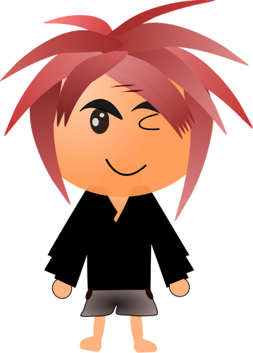 Winking dude vector image