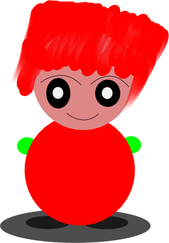 Cartoon red-haired character