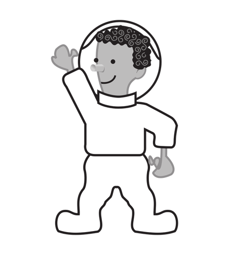 Astronaut vector drawing