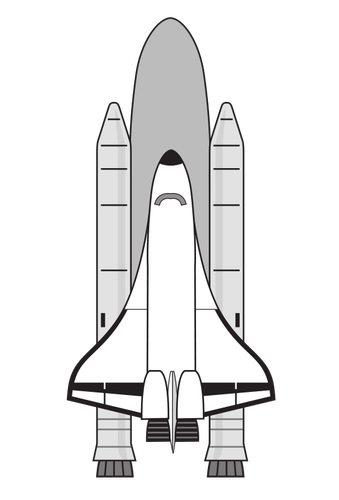 Vektorový obrázek raketoplánů NASA.