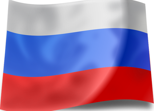 Bandeira da Federação da Rússia vector clipart