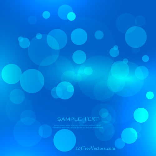 Blue background with blurred circles