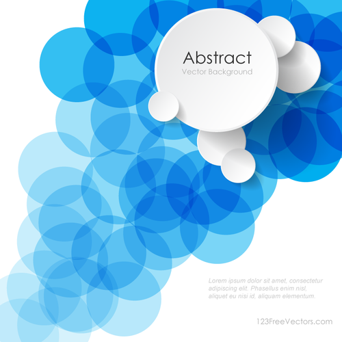 Abstract Blue Circles