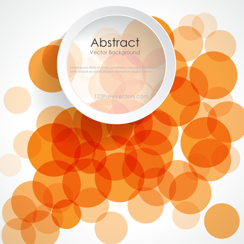 Cercles Orange abstraits