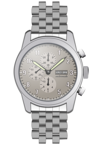 Quarz-Armbanduhr-Vektor-Bild