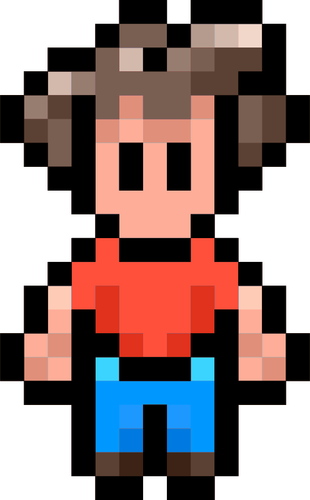 Pixel karaktär