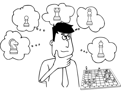 Livre de coloriage d’échecs