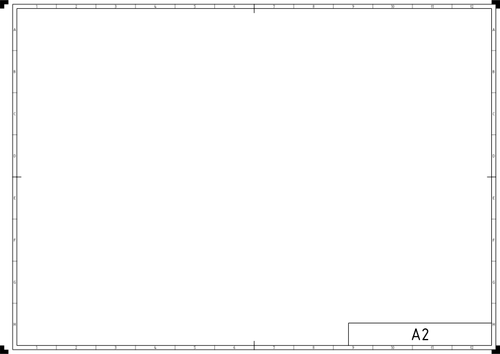 DIN A2 halaman template vektor grafis