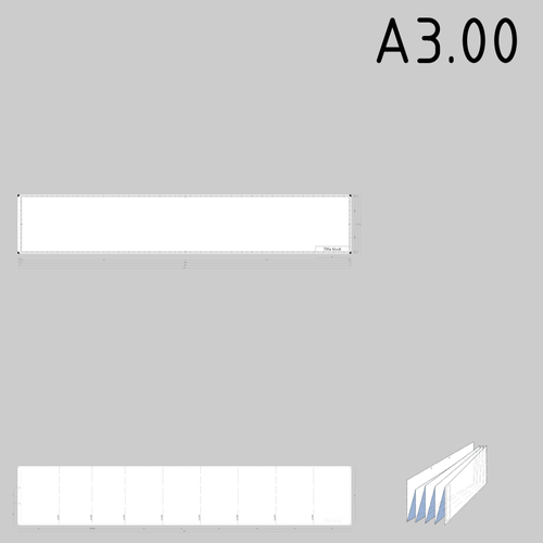 A3.00 størrelse tekniske tegninger papir mal vektorgrafikk utklipp
