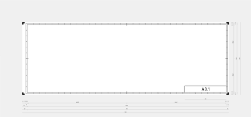 DIN 3.1 ページ テンプレート ベクトル画像