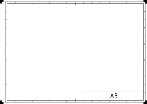 DIN A3 страницы шаблон векторная графика