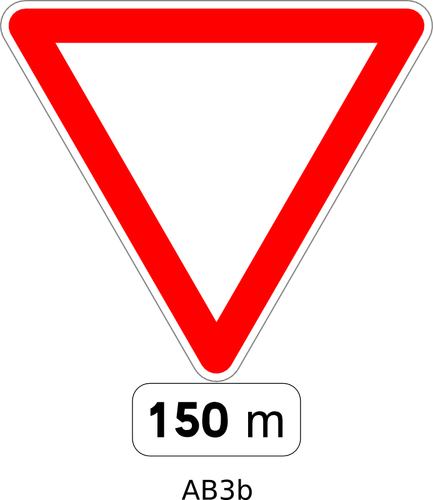 Weichen Sie Straßenschild-Bild Vektor