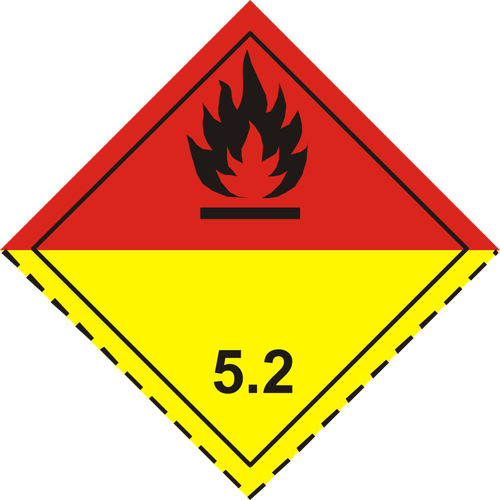 Organische peroxiden symbool