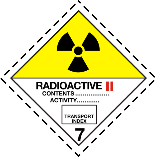 Tablero de radiactivo