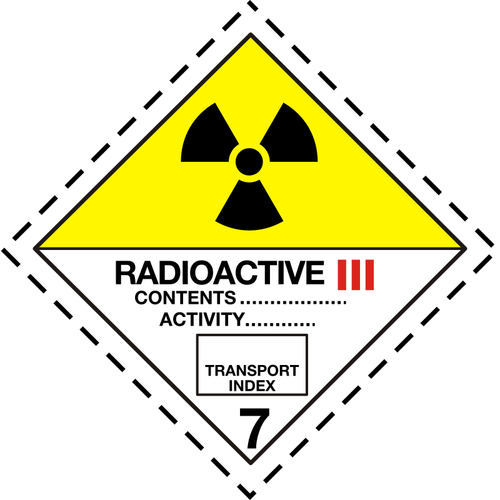 Símbolo radiactivo Junta