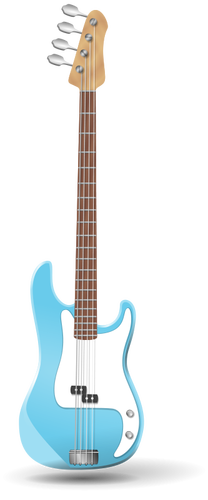 Basová kytara vektorové grafiky