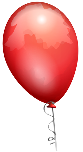 Červený balónek vektorový obrázek