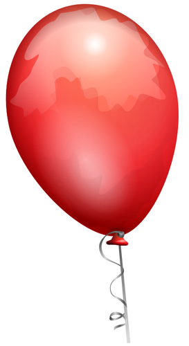 Rote Ballon-Vektor-Bild