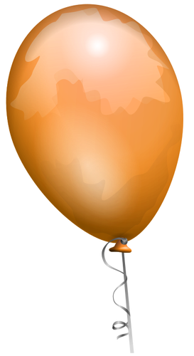 Orange ballong vektorbild