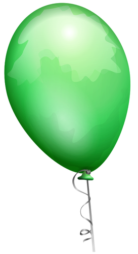 בתמונה וקטורית בלון ירוק