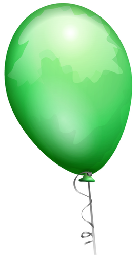 Green balloon vector image