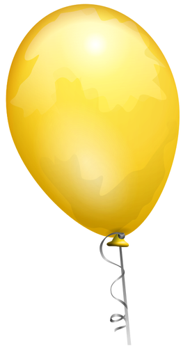 Galben balon vector imagine