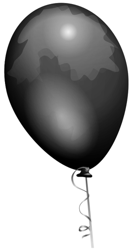 Black balloon vector drawing